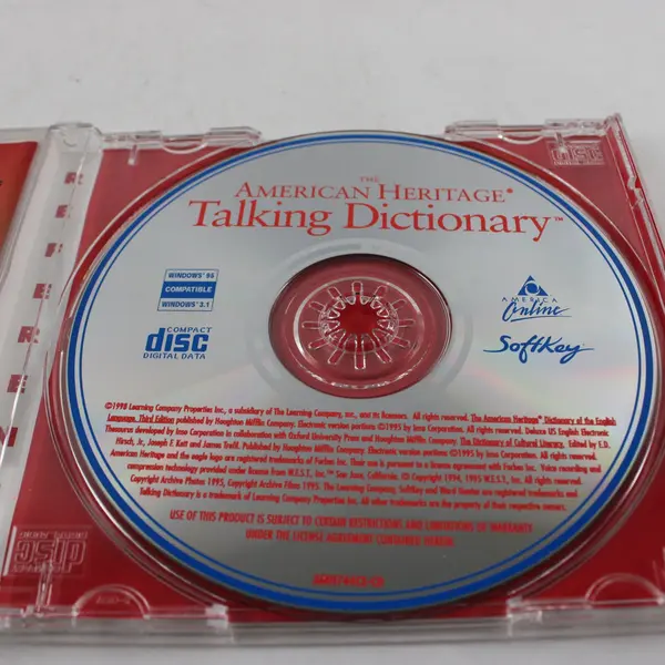 SoftKey The American Heritage Talking Dictionary CD-ROM for Windows 95 3.1