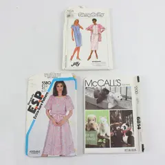 Lot of 3 Sewing Patterns McCall's 6814 Simplicity 9098 5580