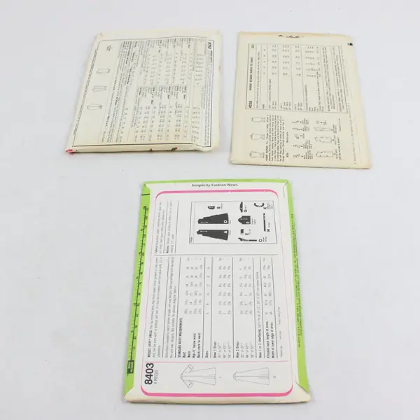 Lot of 3 Sewing Patterns Simplicity 8403 4238 McCall's 8754 Vintage