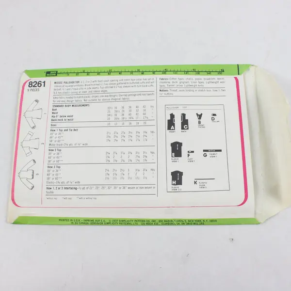 Lot of 3 Sewing Patterns Simplicity 7868 8261 Butterick 3680 Women Miss