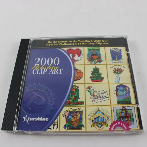 2000 Holiday Clip Art Starshine Windows 95 Software CD