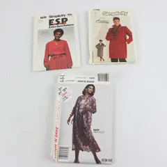 Lot 3 Sewing Patterns Simplicity 7748 20 8676 R14-18 Stitch n Save 5343 B16-20