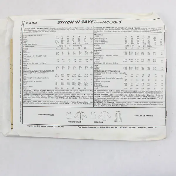 Lot 3 Sewing Patterns Simplicity 7748 20 8676 R14-18 Stitch n Save 5343 B16-20