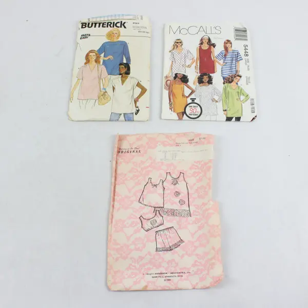 Lot of 3 McCall's 5448 Butterick 6561 Dolores 6928 Sewing Patterns