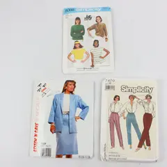 Lot of 3 Sewing Patterns Simplicity 8088 7470 McCall's 2966 Stitch N Save
