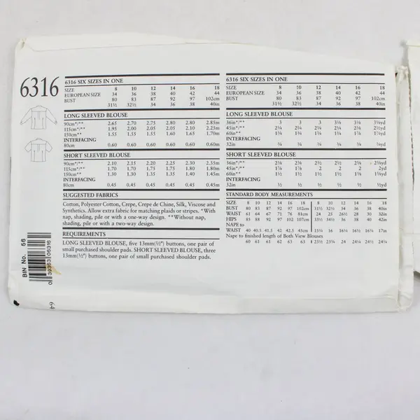 Lot of 3 Sewing Patterns Butterick 9649 Simplicity 8511 New Look 6316