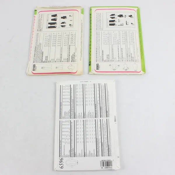 Lot of 3 Sewing Patterns Simplicity 8985 8169 New Look 6596 Mixed Brand