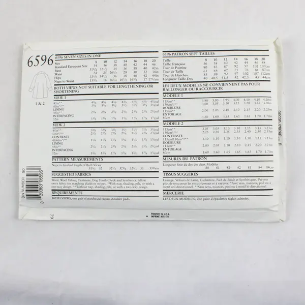 Lot of 3 Sewing Patterns Simplicity 8985 8169 New Look 6596 Mixed Brand