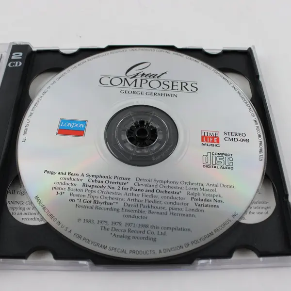 Gershwin Great Composers 2-CD Time-Life Music London 1988