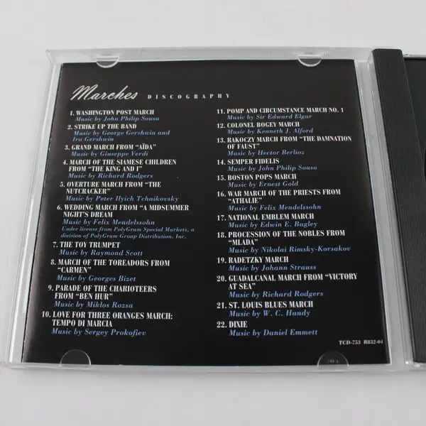 Arthur Fiedler & Boston Pops Marches CD 1996 Time Life BMG
