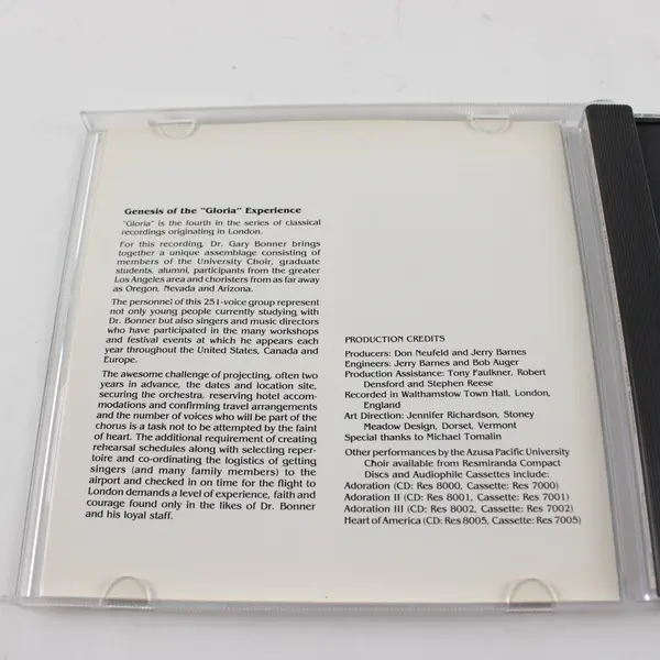 Gloria A Gathering of Choral Masterworks CD Voices of Azusa Pacific