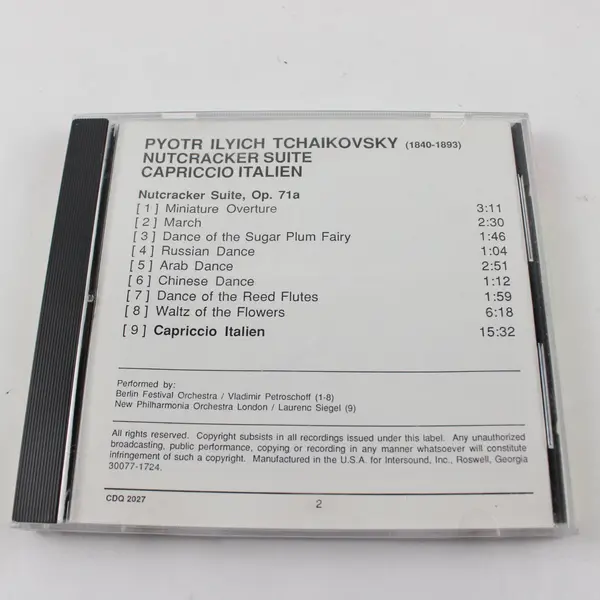 P.I. Tchaikovsky The Nutcracker Suite 1989 CD - Missing Cover
