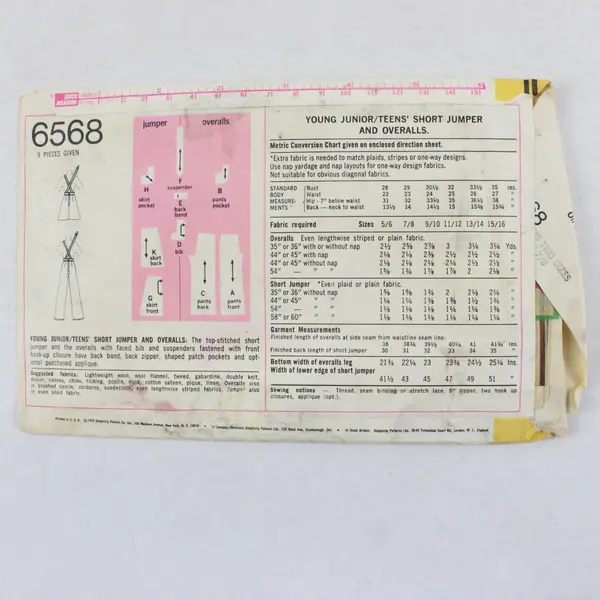Lot of 4 Vintage Sewing Patterns Simplicity 9362 6568 4813 Kwik Sew 1055