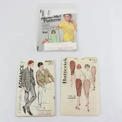 Lot of 3 Sewing Patterns Butterick 8761 McCall's 5999 Advance 9953