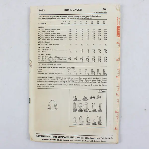 Lot of 3 Sewing Patterns Butterick 8761 McCall's 5999 Advance 9953