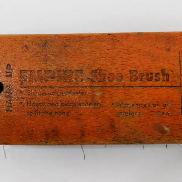 Vintage Empire Hang Up Wooden Shoe Brush 