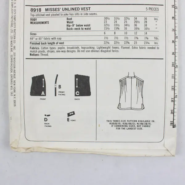 Lot of 3 Simplicity Sewing Patterns 8918 9313 5473 Misses Boys