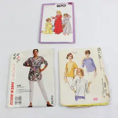 Lot of 3 Sewing Patterns Simplicity 8170 McCall's 5793 Stitch N Save 5119