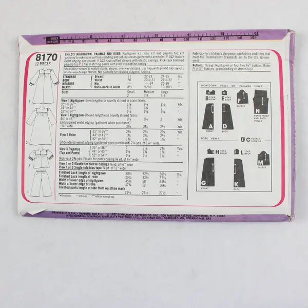 Lot of 3 Sewing Patterns Simplicity 8170 McCall's 5793 Stitch N Save 5119