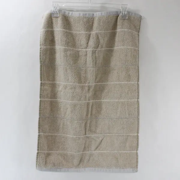 Set of 3 DKNY Beige Cotton Towels Bath Hand Washcloth