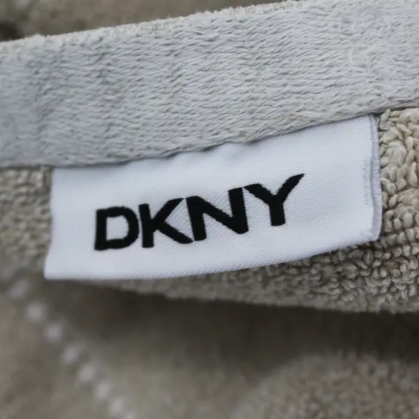 Set of 3 DKNY Beige Cotton Towels Bath Hand Washcloth