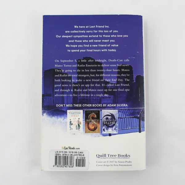 They Both Die at the End by Adam Silvera 2018, Trade Paperback