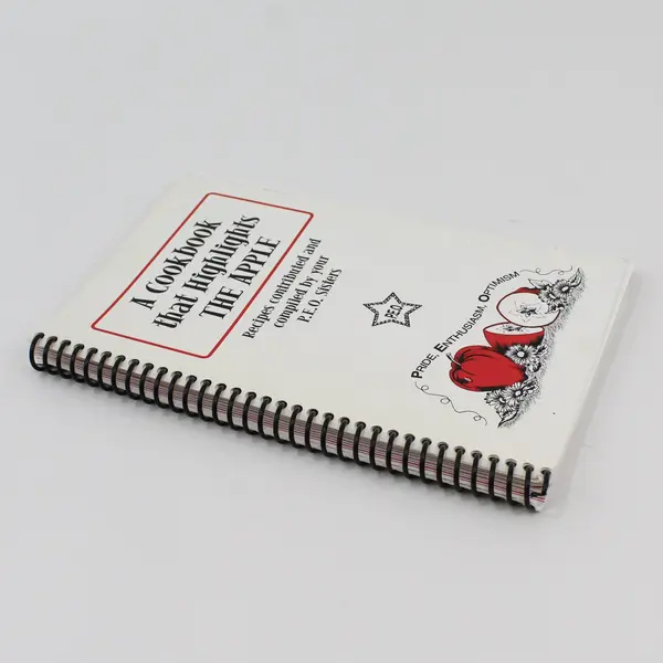 A Cookbook That Highlights the Apple by P.E.O  Sisters Spiral