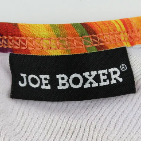 Joe Boxer Orange Pink and Green Swirl Bikini Set Women's Medium