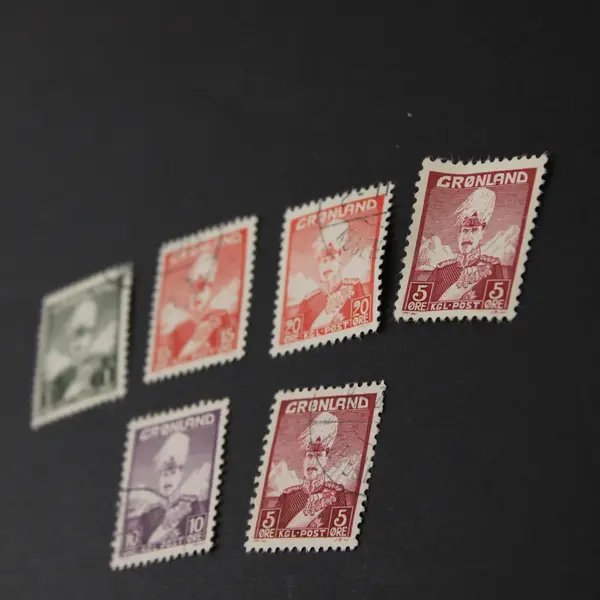 Lot Of 6 Greenland King Christian X Stamps Used 1938-1946