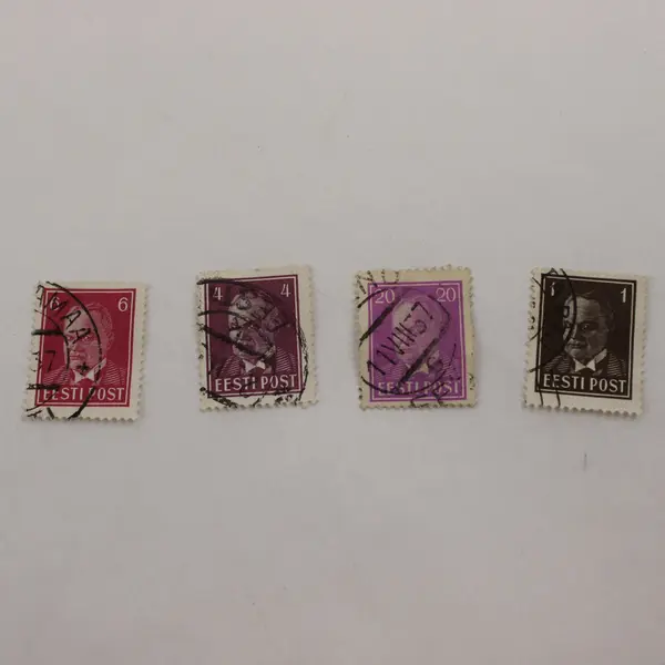 Lot of 8 Estonia 1/2/4/5/6/10/15/20 Sents Stamps 1930s Used