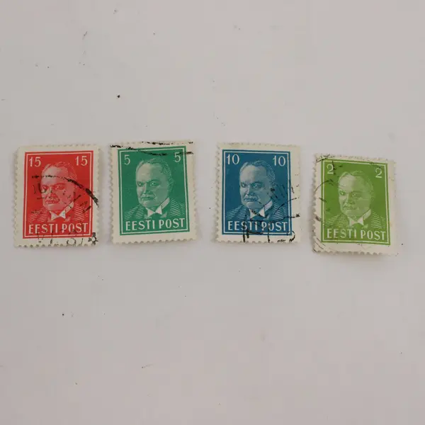 Lot of 8 Estonia 1/2/4/5/6/10/15/20 Sents Stamps 1930s Used