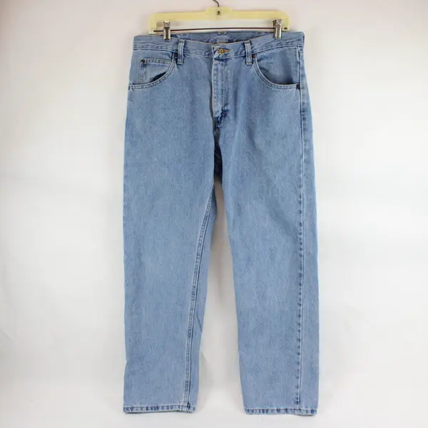 Wrangler Men's 34x30 Light Wash Straight Leg Jeans 1096501SL