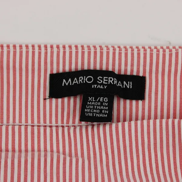 Mario Serrani Women's XL Red and White Pinstripe Stretch Pants