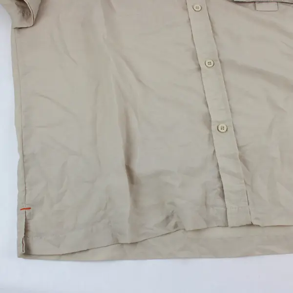 Barrage Beige Short-Sleeved Button-Up Men's XL