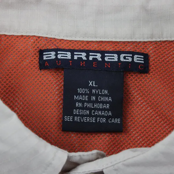 Barrage Beige Short-Sleeved Button-Up Men's XL