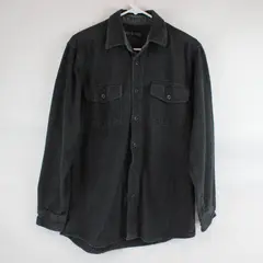 Grizzly Mountain Men's M Dark Gray Heavy Weight 100% Cotton Flannel Shirt