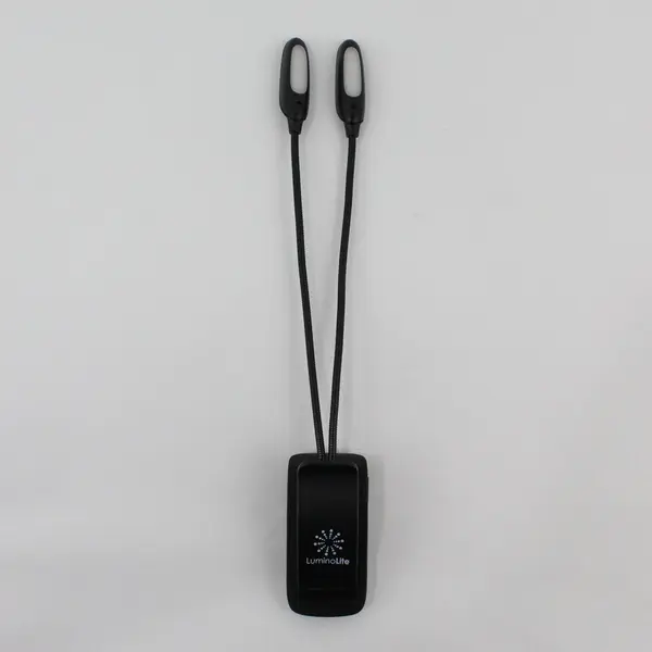 LuminoLite Portable Mini LED Double Reading Light, Clip On 