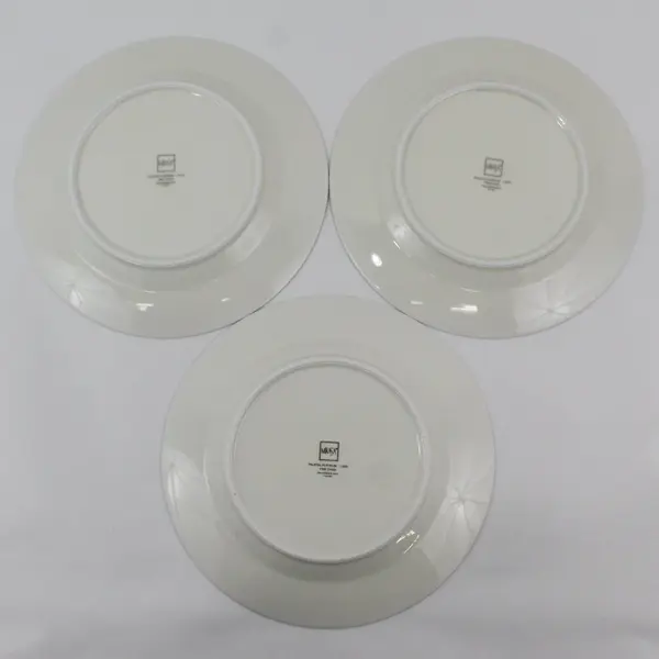 Set of 3 Mikasa Palatial Platinum 8.25" Salad Plates