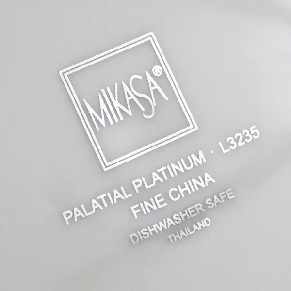 Set of 3 Mikasa Palatial Platinum 8.25" Salad Plates