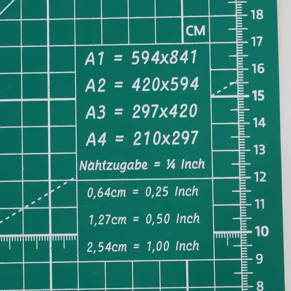 Self Healing A4 30 x 22 cm Craft Cutting Mat Double Sided Guides