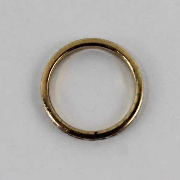 Gold-Tone Cubic Zirconia Eternity Band Size 6