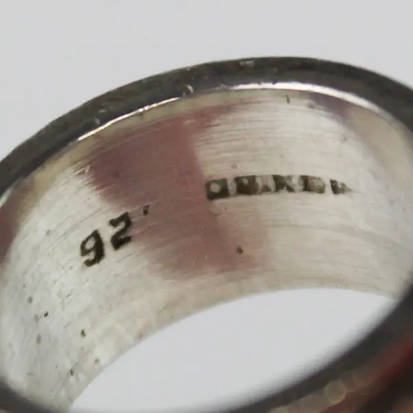 Women's Artisan Made Solid Sterling Silver Band Ring Size 4.5