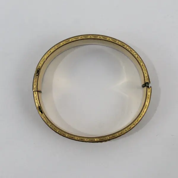 Vintage  Dunn Bros. 1/20 10K Gold Filled Hinged Bracelet  