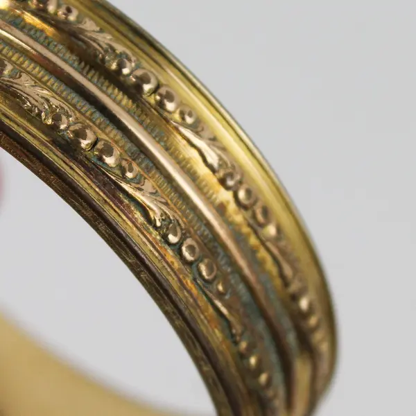 Vintage  Dunn Bros. 1/20 10K Gold Filled Hinged Bracelet  