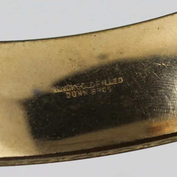 Vintage  Dunn Bros. 1/20 10K Gold Filled Hinged Bracelet  