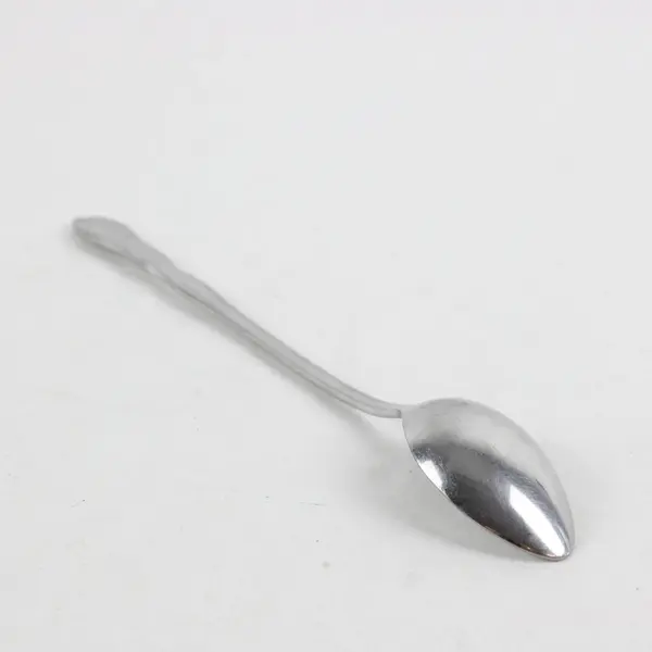 Lot of 2 Unbranded Stainless Steel Iced Tea Spoons Made in Korea 7.5" 