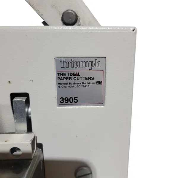 Triumph Ideal 3905 Manual Paper Stack Cutter Guillotine w/ Stand - Local Pickup