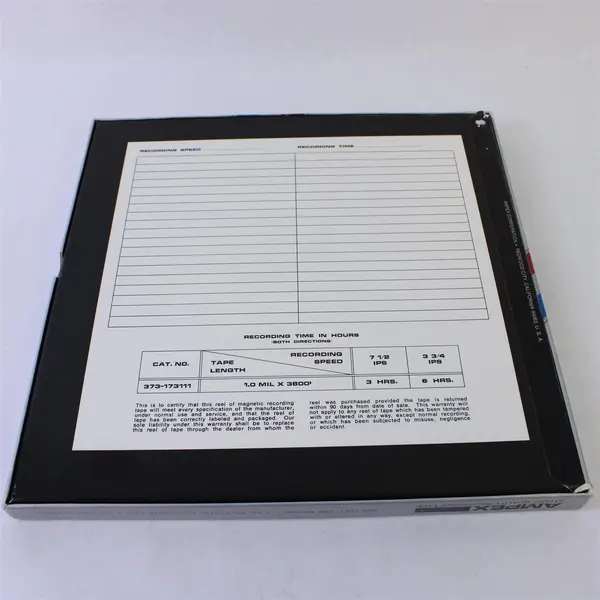 Ampex 20:20+ Reel-to-Reel Tape 3600ft Open Box