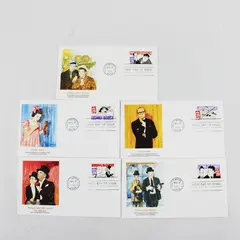 Set Of 5 Comedians Stamps SC #2562-66 1991 Fleetwood First Day Covers