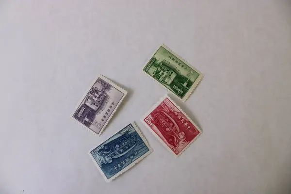 Set Of 4 China Mobile Post Office & Kiosk Stamps 1947 MNH 